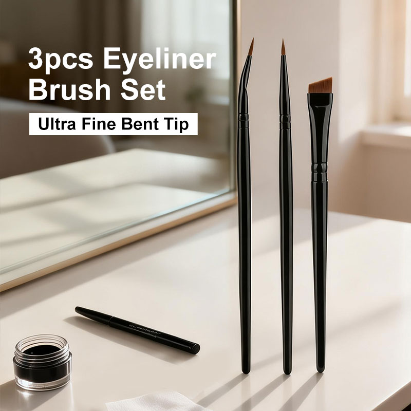 Detailing Brush Set - 3개입 아이라이너 브러쉬 세트, 초미세 곡선