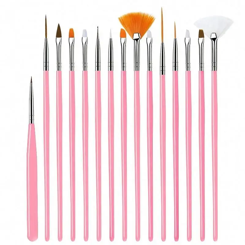 Detailing Brush Set - 15개 세트의 정밀 페인트 붓 세트