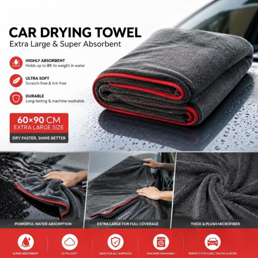 Microfiber Towel Detailing - 초강력 흡수 자동차 타월 XXL 초대형