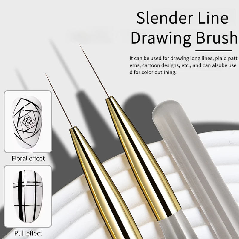 Detailing Brush Set - 1/2/5개 네일 아트 라이너 브러쉬 세트,
