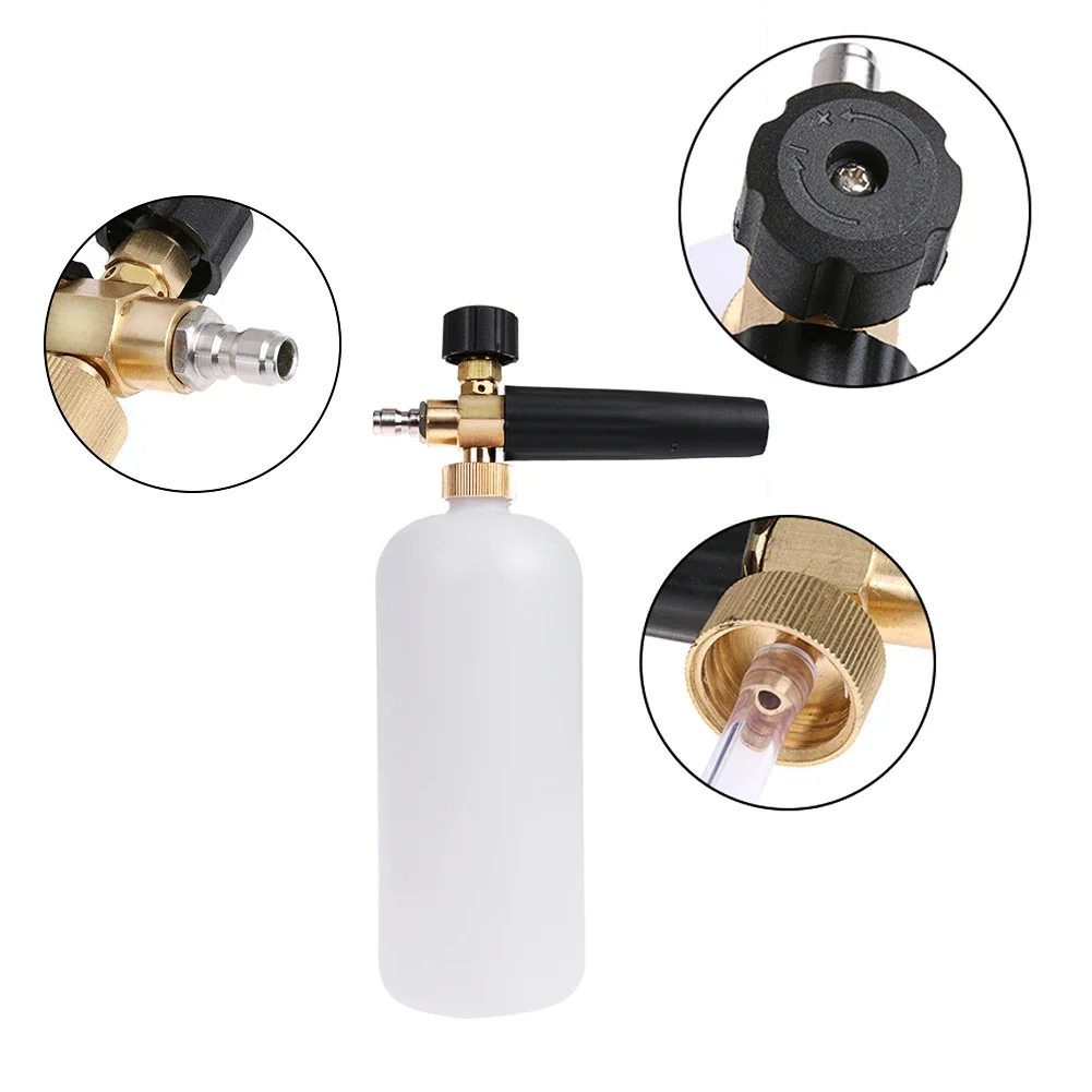 1L 차량 세척 폼건 1/4 퀵 커넥터 조절 가능한 고 - Pressure Washer Foam Gun 리뷰 및 가격