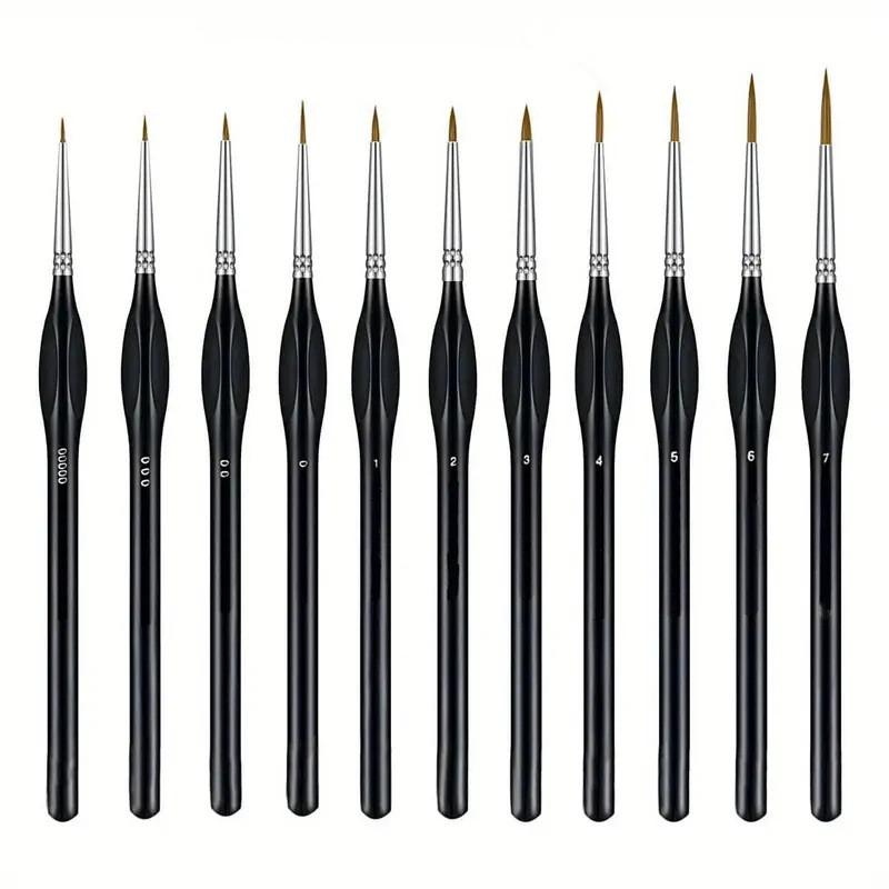 [B] 전문가용 미니어처 페인트 브러시 세트, 드라이  - Detailing Brush Set 리뷰 및 가격