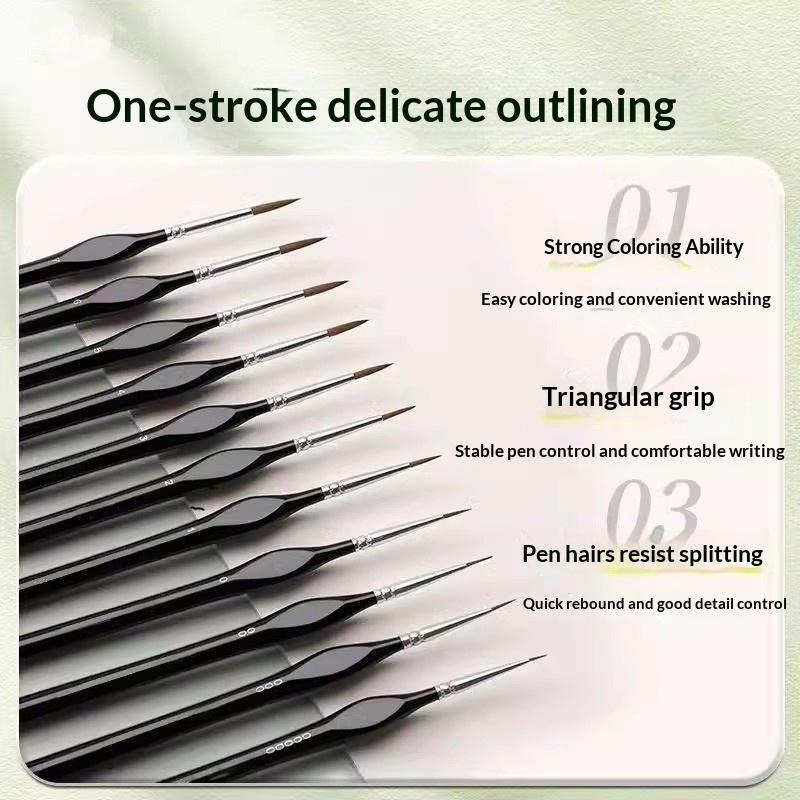 [B] 전문가용 미니어처 페인트 브러시 세트, 드라이  - Detailing Brush Set 리뷰 및 가격