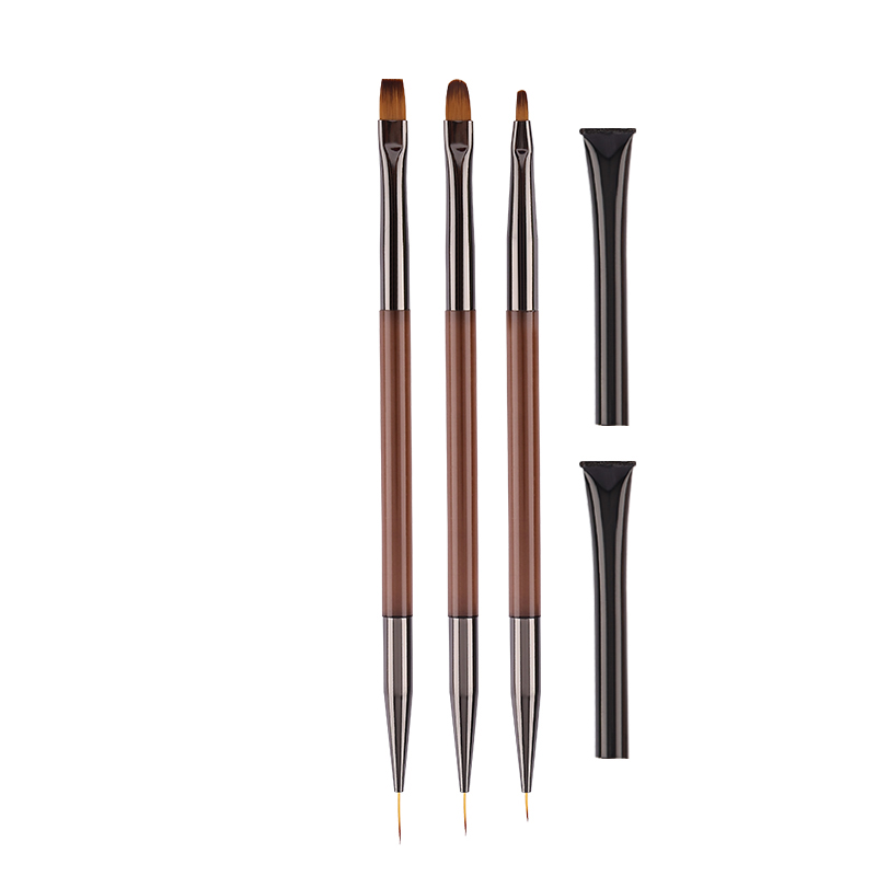 3개입 양면 네일 아트 브러쉬 세트 글루 UV 젤 얇은 - Detailing Brush Set 리뷰 및 가격