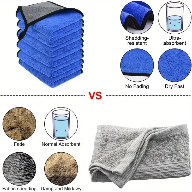 1-4pcs 부드러운 마이크로 화이버 자동차 세척 타월 - Microfiber Towel Detailing 리뷰 및 가격