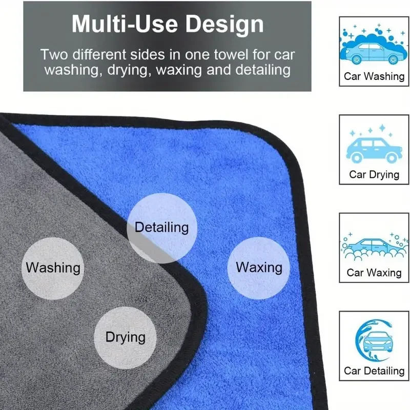 1-4pcs 부드러운 마이크로 화이버 자동차 세척 타월 - Microfiber Towel Detailing 리뷰 및 가격