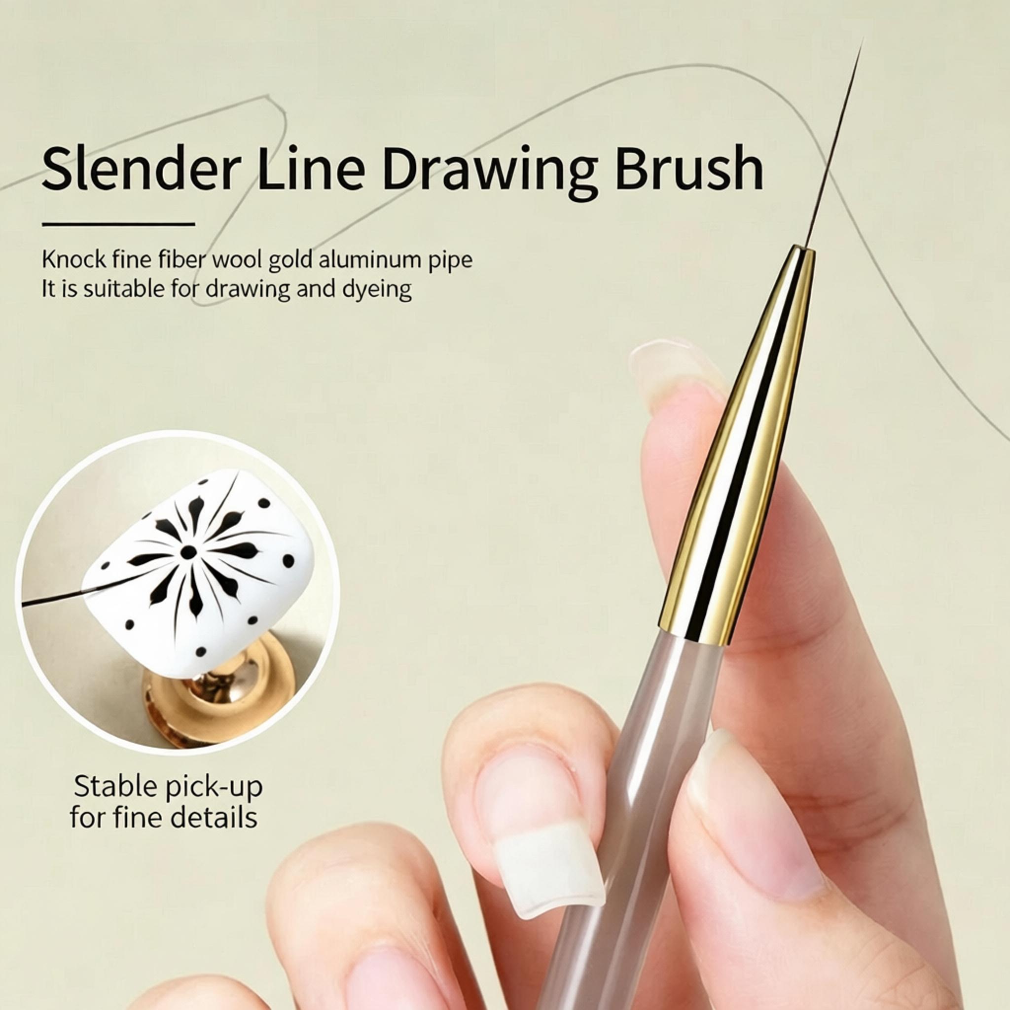 1/2/5개 네일 아트 라이너 브러쉬 세트, 초극세 스 - Detailing Brush Set 리뷰 및 가격