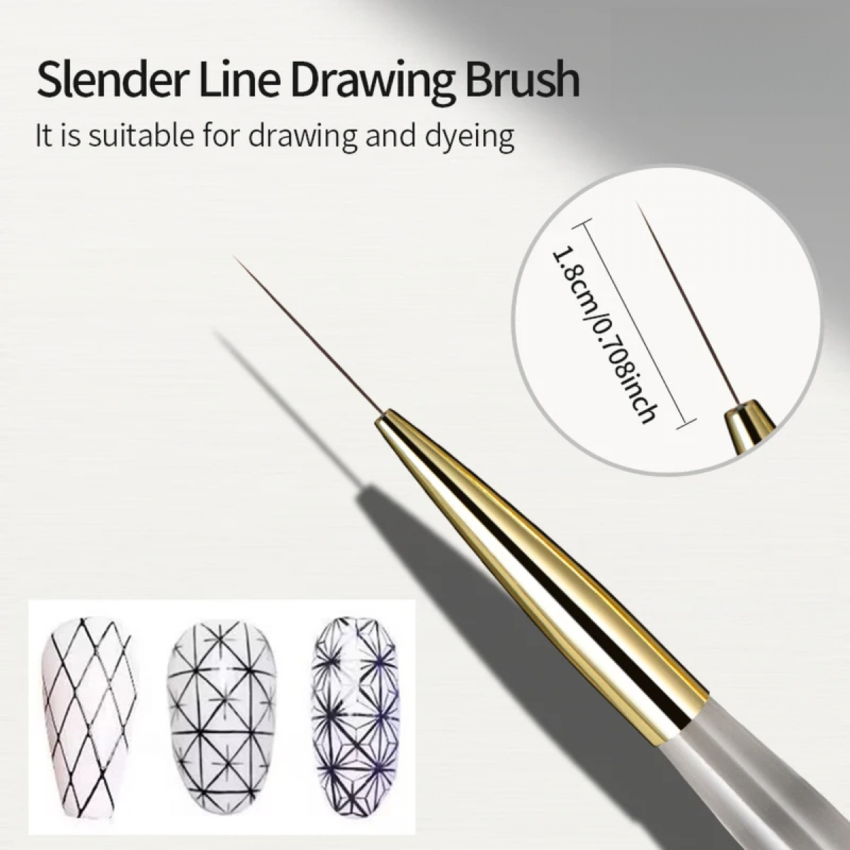 1/2/5개 네일 아트 라이너 브러쉬 세트, 초극세 스 - Detailing Brush Set 리뷰 및 가격