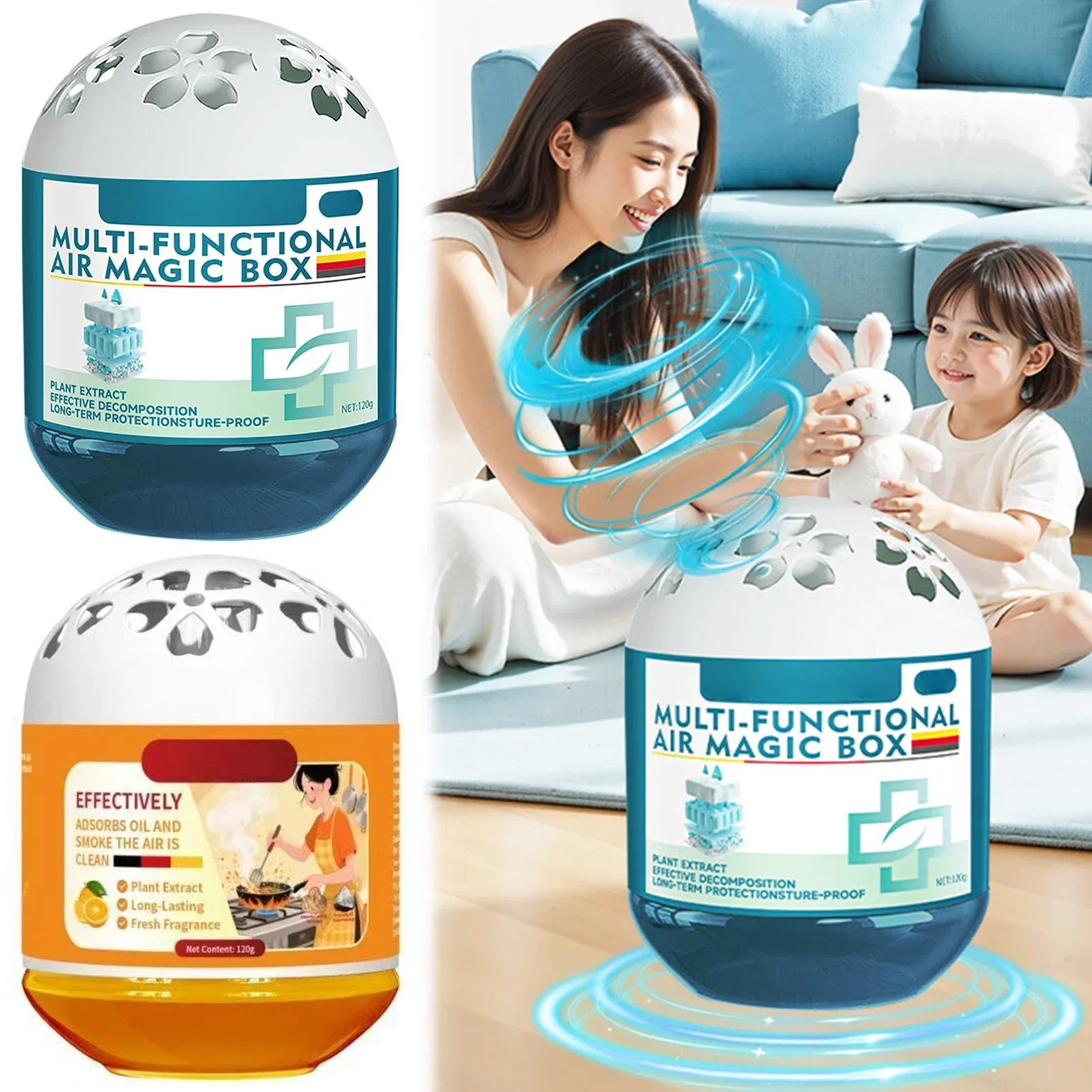 에어 매직 박스 공기청정기 - 다기능 먼지 제거 및 냄 - Odor Eliminator Car 리뷰 및 가격
