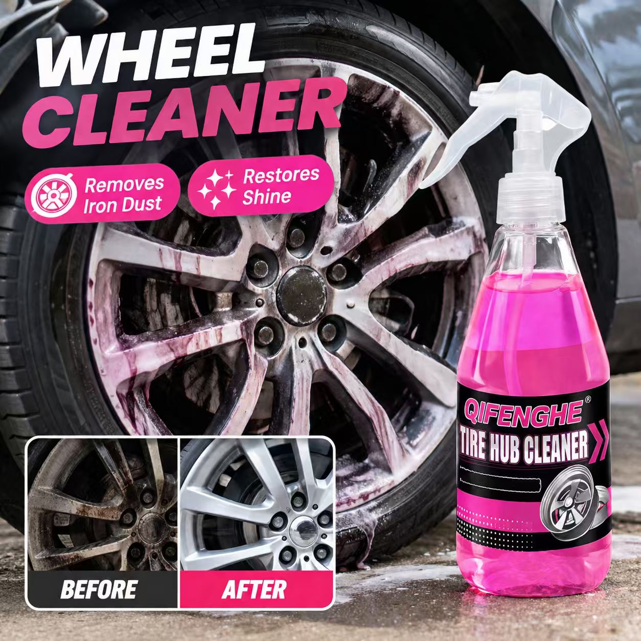 강력한 휠 클리너 스프레이로 브레이크 먼지와 철분 입자 - Wheel Cleaner Alloy 리뷰 및 가격