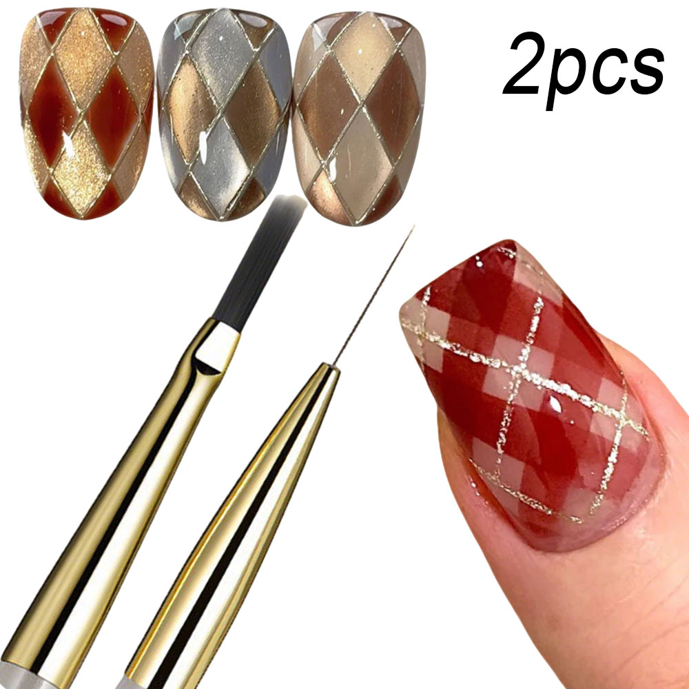 1pcs 프랑스어 격자 무늬 네일 아트 브러쉬 세트 그 - Detailing Brush Set 리뷰 및 가격
